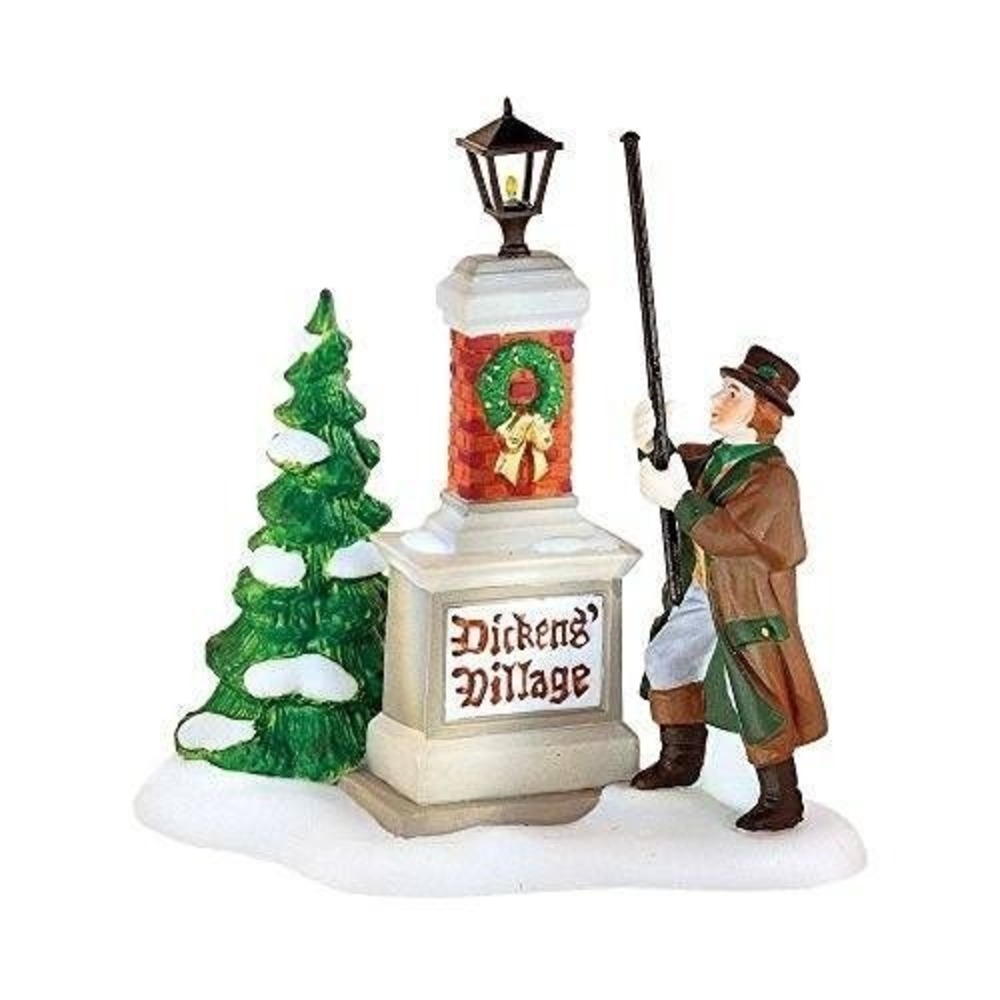 DEPT 56 HERITAGE VILLAGE YE OLDE LAMPLIGHTER DICKENS VILLAGE‎ SIGN  - RETIRED